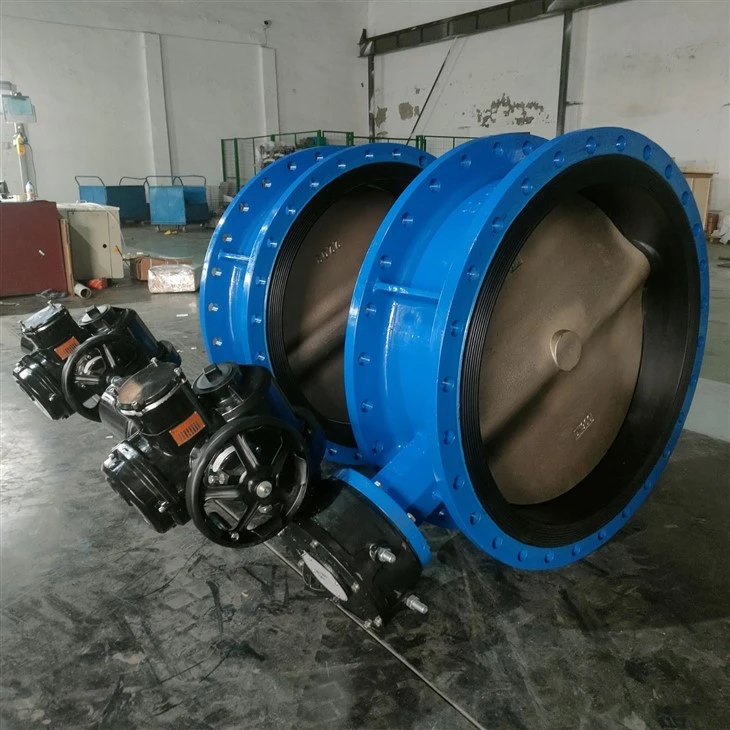 Large diameter electric flange butterfly valve4