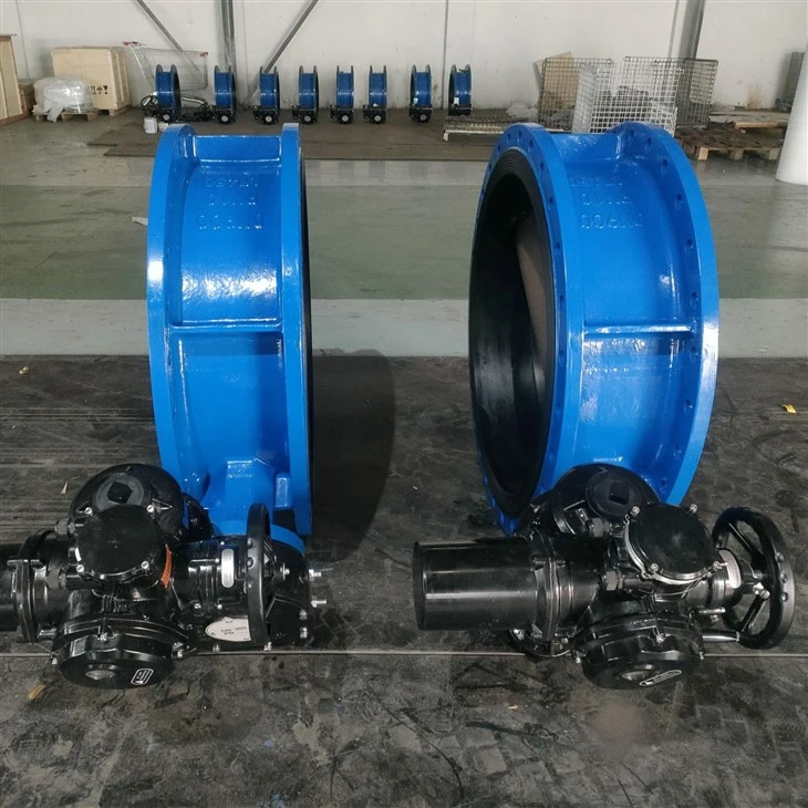 Large diameter electric flange butterfly valve5