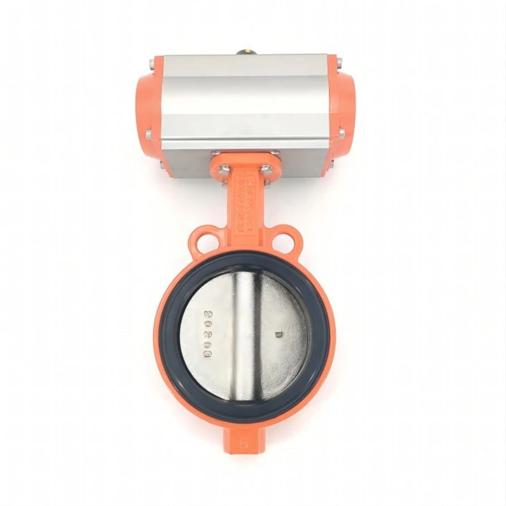 Pneumatic Wafer Type Soft Back Butterfly Valve