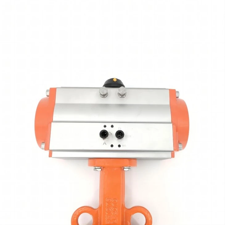 Pneumatic Wafer Type Soft Back Butterfly Valve